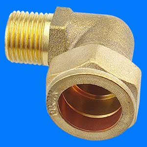 Brass Right angle elbow