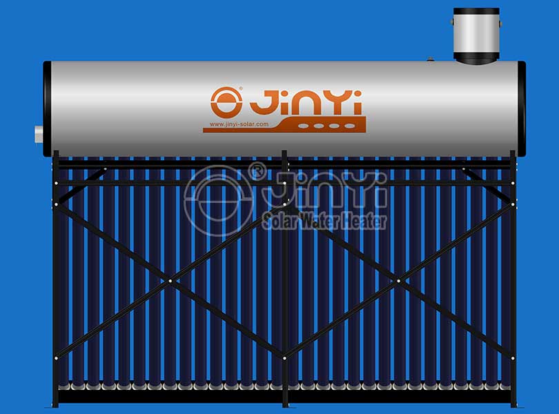 Non-Pressure Solar Water Heater Rear View