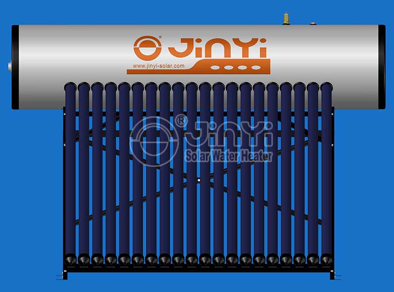 Heat Pipe Solar Water Heater Front View