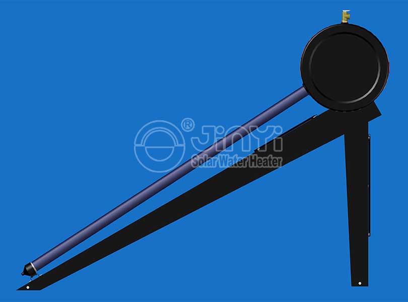 Heat Pipe Solar Water Heater Right View