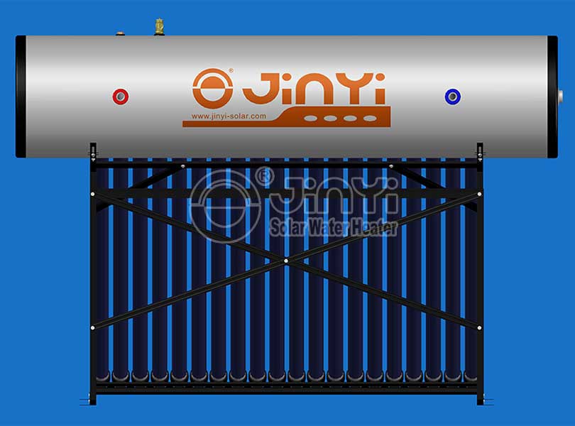 Pressurized Solar Water Heater Rear View