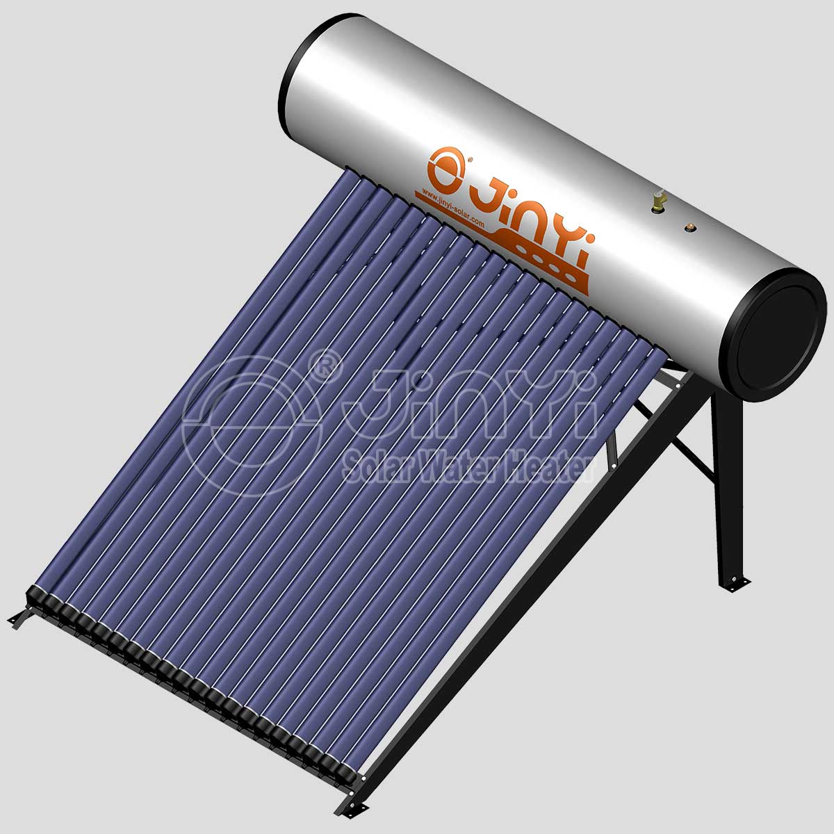Pressurized Solar Water Heater Installation Display Flat Roof